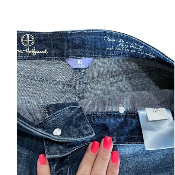 Hot in Hollywood Distressed Destroyed Denim Jean Shorts, Size 10 - Picture 4 of 5